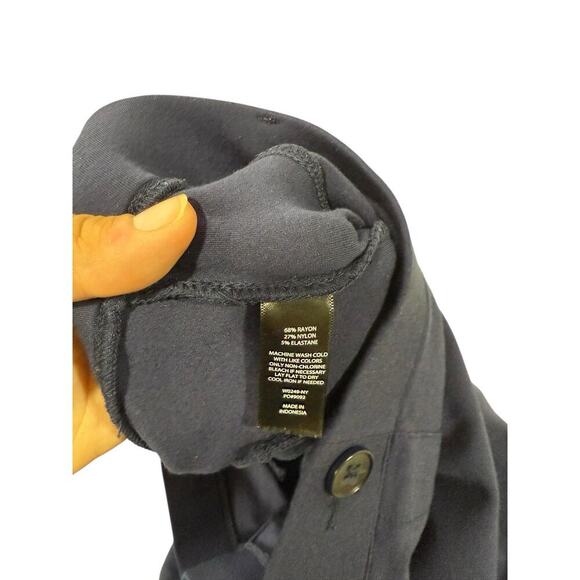 Betabrand Navy Blue Stretch Pull On Capri Pants Professional Work Womens XL - Picture 4 of 7